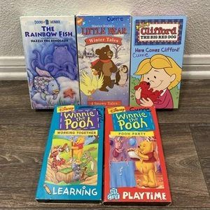 Lot Of 5 Children VHS Tapes - Nick Jr , Disney Learning, PBS Scholastic, Book - Picture 1 of 8
