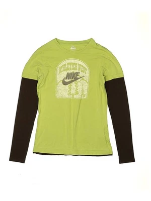 Nike Girls Green Long Sleeve T-Shirt Small kids - Image 1 of 2