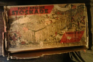 Vintage 1950s MARX USA Toy Fort Apache Stockade Original BOX ONLY no figures etc - Picture 1 of 6