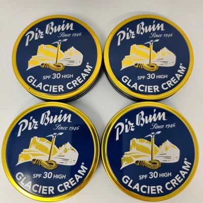 4 latas de crema glaciar Piz Buin FPS 30 40 ml sin usar y sellada gran altitud