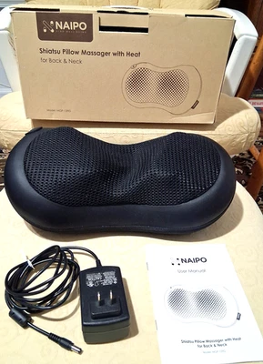 Masajeador de cuello y espalda Naipo Shiatsu con calor modelo MGP-129G Foto 1 de 4