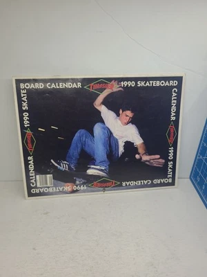 Thrasher Skateboard Magazine 1990 Calendar Aaron Murray Hawk  Hosoi Reategui - Image 1 of 4