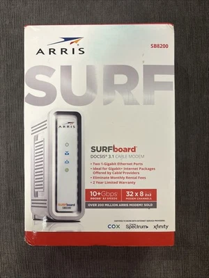 ARRIS Surfboard SB8200 DOCSIS 3.1 10 Gbps Cable Modem - Image 1 of 4