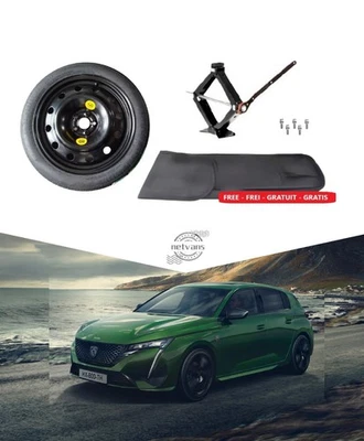 Roue de Secours Galette 17" pour PEUGEOT 308 (2013-present) + Cric et Sac-à-cric - Photo 1/4