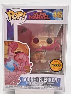 Goose (Flerken) Pop #445 Captain Marvel Chase Funko 2019 Vaulted in Protector - Picture 1 of 10