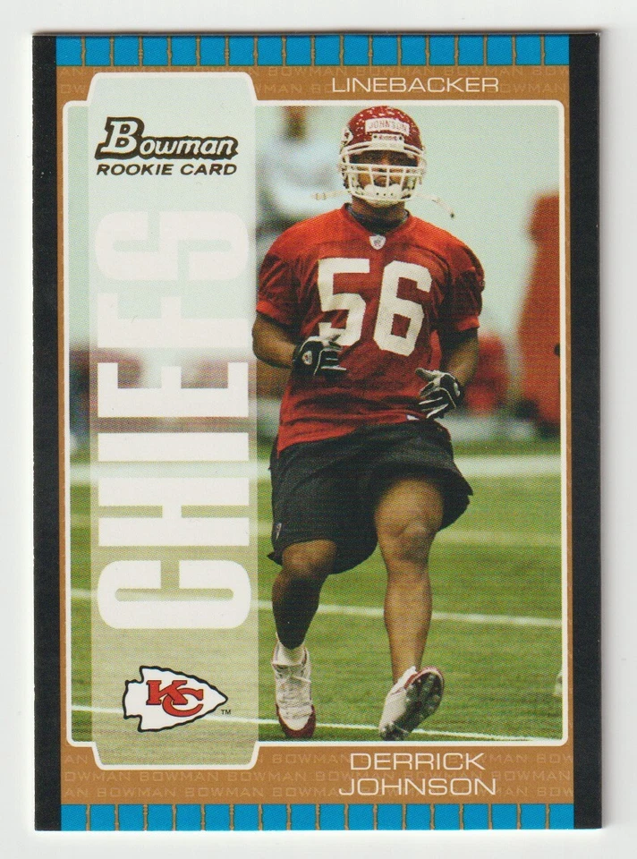 Derrick Johnson - Kansas City - Bronze (NFL)  2005 Bowman Football # 117 Mint - Image 1 of 1