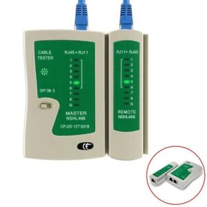 Network Cable Tester RJ45 RJ11 RJ12 CAT5/6 UTP LAN Cable Tester Detector Remote