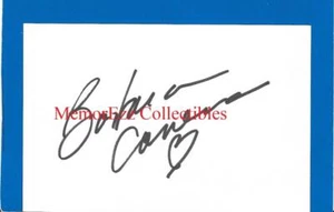BARBARA CARRERA Never Say Never Again & Panic SIGNED Autograph 4x6" Index Card - Picture 1 of 1