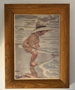 (129) JW Smith Childs Book Of Memories Framed Tiled Art Good Housekeeping Cover - Picture 1 of 2