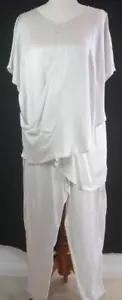 Morrison Cap Sleeve Crossover Silk Blouse & Pants Size 1-2 AUS 8-10 TV111 - Picture 1 of 9