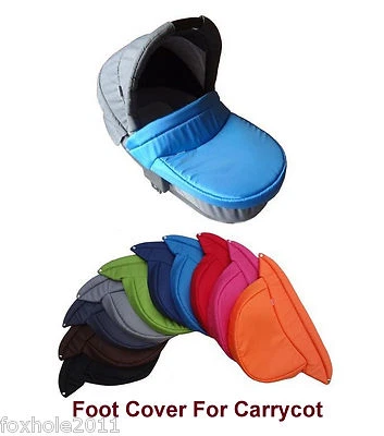 Universal Fußabdeckung für Carrycot mit Druckknöpfen Poppers Ersatz Neu 41x44cm