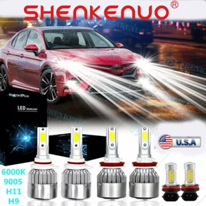 Kit combinado de 6 bombillas faros LED + faros antiniebla 6x para Toyota Camry 2007-2014 6000K - Imagen 1 de 13