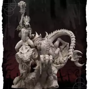 Kit Modelo Resina 1/24 Hermosa Chica Montando el Infierno Dragón Fantasía Sin Pintar - Imagen 1 de 2