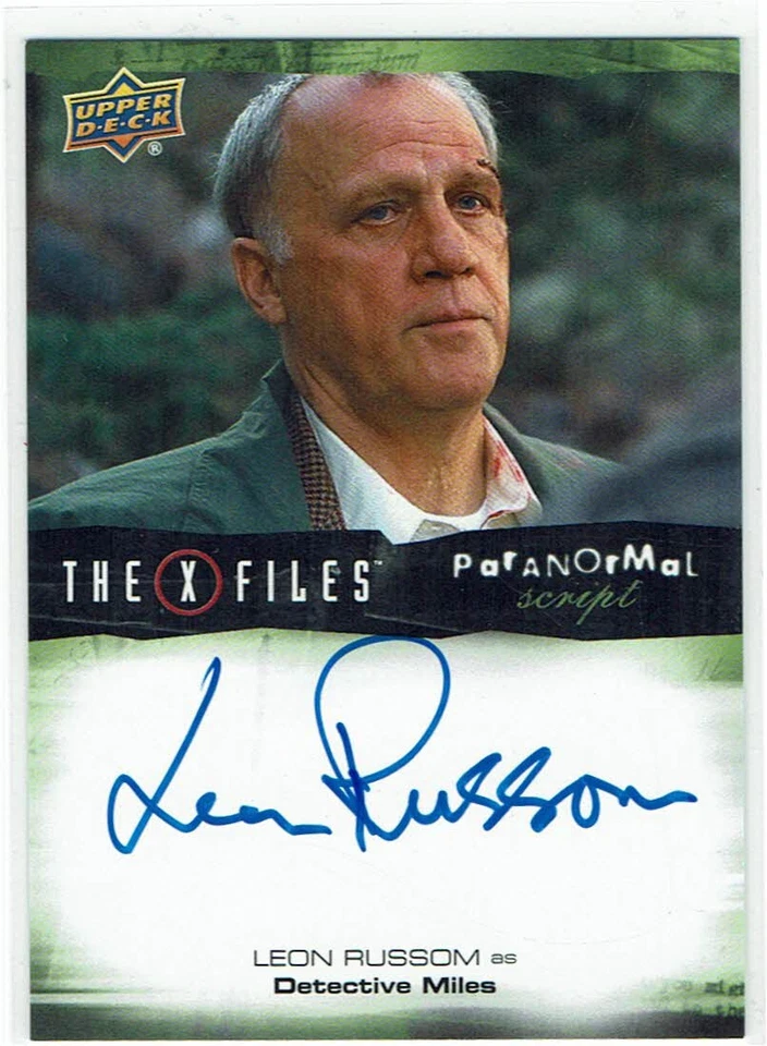 X-Files UFOs and Aliens 2019 Paranormal Script Auto A-LR Leon Russom as Miles - Image 1 of 1
