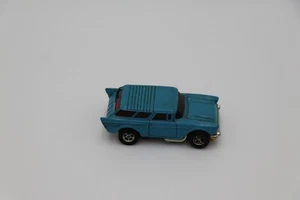 Slot car vintage Aurora AFX #1903 '57 Chevy Nomad blu manca paraurti R - Foto 1 di 8