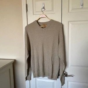 Tricots St Raphael Collection Gold V-Neck Silk Sweater Golf Resort Men's 2XL NWT - Picture 1 of 7