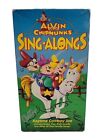 VHS Alvin and the Chipmunks Sing-Alongs Ragtime Cowboy Joe (VHS, 1993)