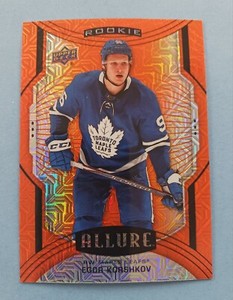 Egor Korshkov 2020-21 Upper Deck Allure Rookie Orange Slice #85 Maple Leafs RC