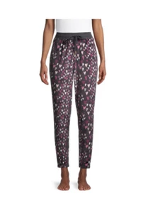 Secret Treasures Women’s Plus Velour Jogger Pants Pajams Size 2X Greystone Heart - Picture 1 of 5