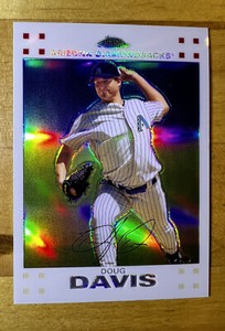 2007 Topps Chrome WHITE Refractor Doug Davis #210  /660 Centered Gem Mint
