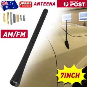 7'' Universal Short Car Antenna Aerial Auto Replace Whip AM/FM Mast Radio Roof - Picture 1 of 10