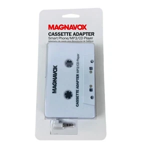 Adaptador de casete Magnavox - Teléfono inteligente/Reproductor de MP3/CD a adaptador de 3,5 mm - NUEVO - Imagen 1 de 2