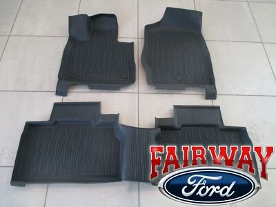 21 thru 25 Explorer OEM Genuine Ford Tray Style Molded Floor Mat Set 4-pc NEW Foto 1 de 4