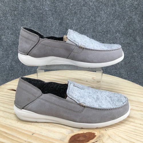 Scarpe Clarks Uomo 11 M Gorwin Step Mocassini Grigio Slip On Casual Basse 61505369 NUOVE