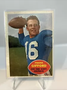 1960 Topps Fútbol #74 Frank Gifford Salón de la fama Excelente New York Giants - Imagen 1 de 2
