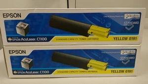 Genuine Epson AcuLaser CX11NF/C1100 (S050191) Yellow Toner Cartridge - Picture 1 of 3