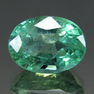 0.82_cts AMAZING QUALITY 100% NATURAL VIVID GREEN OVAL EMERALD_ZAMBIA - Picture 1 of 4