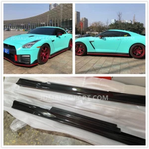 Carbon Fiber Zele Style Side Skirt Trim Body Kit for Nissan GTR R35 09-17 - Picture 1 of 7