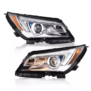 Fit For 14-16 Buick LaCrosse Halogen LED Tube Projector Headlights Headlamp - Picture 1 of 13
