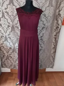 Abendkleid lang Gr 40 Farbe Bordeaux - Bild 1 von 4