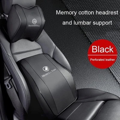For Mercedes Benz Car Seat Headrest Neck Cushion Pillow Lumbar Supportor - Изображение 1 из 4