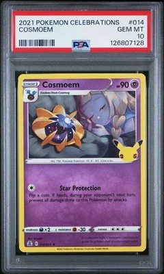 2021 Pokemon Celebrations Cosmoem #014 PSA 10 Gem Mint - Image 1 of 2