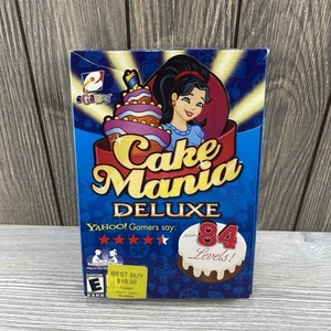Cake Mania Deluxe (PC CD, 2006) eGames Computer PC Videogioco Classificato E NUOVO Aperto - Foto 1 di 16