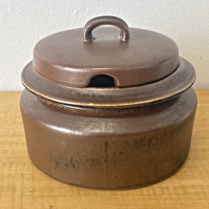Vintage Brown Arabia Finland Ruska Casserole Pot / Soup Tureen ( Missing Ladle ) - Picture 1 of 9