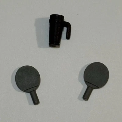 GI Joe Rise of Cobra Pit Mobile Headquarters Ping Pong Paddles & Coffee Cup 2009 - Image 1 of 2