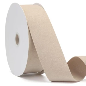 Cinta de terciopelo camel de 20 yardas 2 pulgadas doble cara para decoración de bodas de Navidad - Imagen 1 de 7