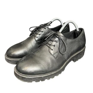 Scarpe larghe Vagabond Shoemakers Kenova derby in pelle stringate nere taglia 9,5 - Foto 1 di 8