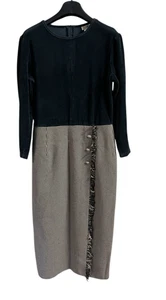 Vestido Coldwater Creek talla 12 estilo falda escocesa gingham parte inferior terciopelo tipo top clásico - Imagen 1 de 16