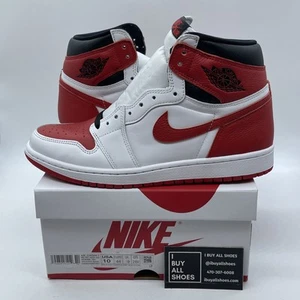 Größe 10 - Jordan 1 Retro OG High Heritage Red White Leather (555088-161) - Bild 1 von 9
