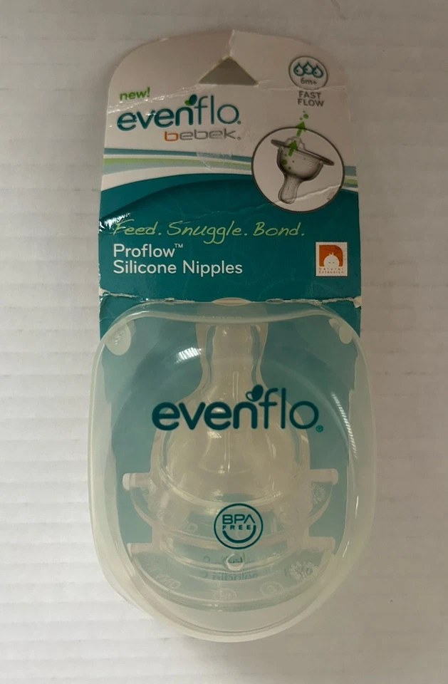 NUEVOS PEZONES DE SILICONA EVENFLO BEBEK FLUJO RÁPIDO BP1 Foto 1 de 1