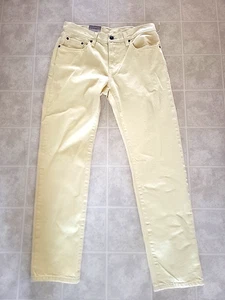 NUEVOS JEANS LEVI'S MIDDY ZIPER FLY PIERNA RECTA AMARILLOS TALLA VARIUS - Imagen 1 de 4