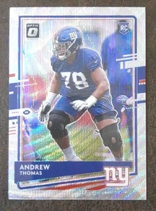 ANDREW THOMAS RC 2020 Panini Optic #103 Wave Rookie Prizm /199 Giants.  B2B - Picture 1 of 3