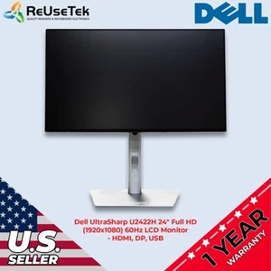 Dell UltraSharp U2422H 24" Full HD (1920x1080) 60Hz LCD Monitor - HDMI, DP, USB - Picture 1 of 23