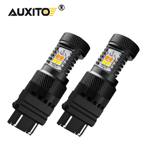 Find 2pcs Switchback Amber/White LED Bulbs Turn Signal Light Bulb Resistor 3157 3357 In - Foto 8