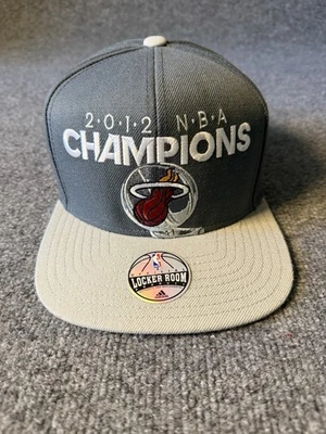 Miami Heat adidas 2012 NBA Champions Official Locker Room Snapback Cap Hat - Image 1 of 4