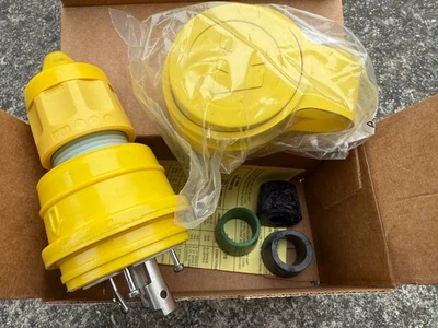 Woodhead 1301470074 28W48 Enchufe 2p 3w 30a Amp 250v-CA 1301550030 Cierre Cubierta Foto 1 de 3